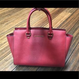 Red Michael Kors Purse